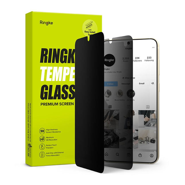 Privacy Premium-Displayschutz aus gehärtetem Glas für das Galaxy S23
