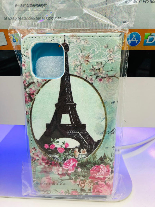 iPhone 11 Pro Max case Paris Eiffel tower print - Wallet Case Eiffel tower Paris