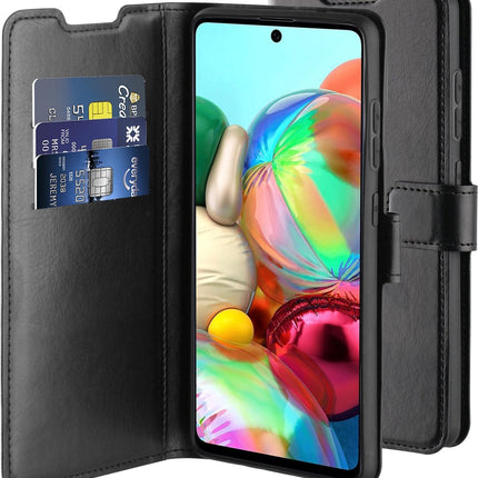 Samsung A72 – Hülle schwarz Bücherregal-Brieftaschenhülle