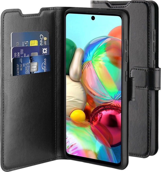 Samsung A72 – Hülle schwarz Bücherregal-Brieftaschenhülle