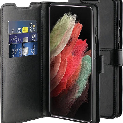 BeHello Samsung Galaxy S21 Ultra Gel Wallet Hoesje - Zwart