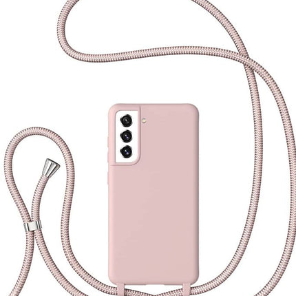 Samsung Galaxy S23 Ultra case Silicone with cord pink