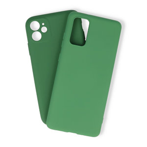Samsung Galaxy S20 Ultra hoesje achterkant sillicone groen zacht flixable case cover 