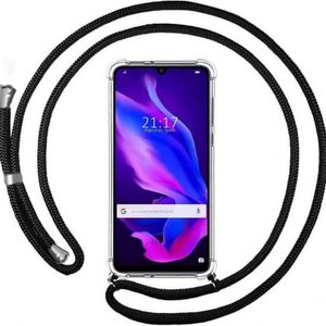 iPhone XR - case transparent anti-shock Silicone with Cord rope Necklace