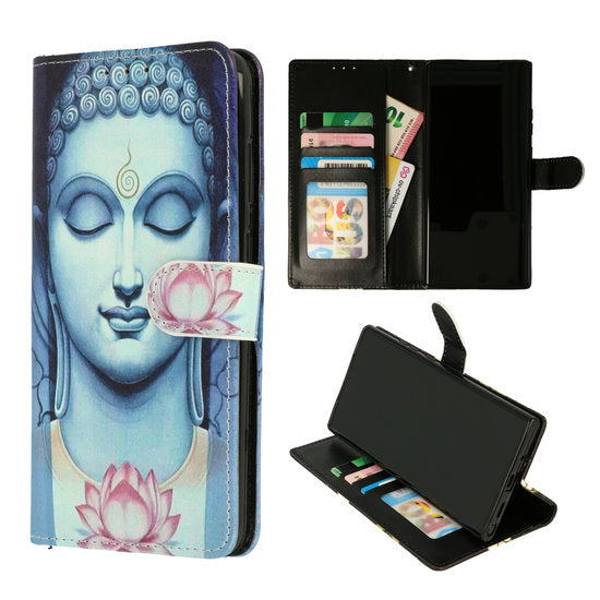 Samsung A5 2016 Bookcase hoesje wallet case Buddha Blauw