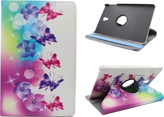 iPad Air - 360 Draaibaar Case Print - Bloemen en vlinders