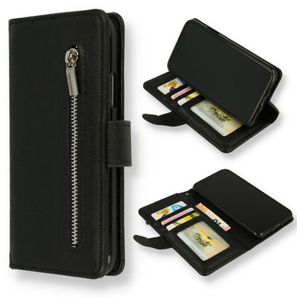 iPhone 13 Pro case HQ Bookcase With Zipper Black