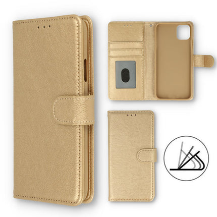 Samsung Galaxy S22 hoesje Goud Bookcase Mapje - Wallet Case