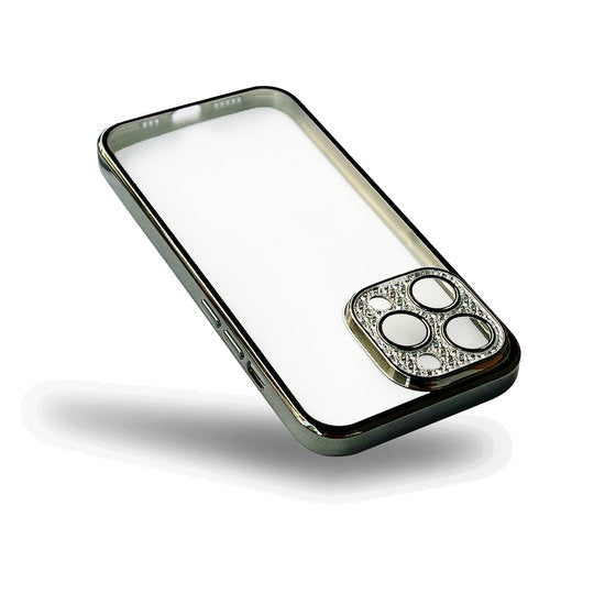 iPhone 12 Pro Grüne CaseMania Glitzer-Kamerahülle
