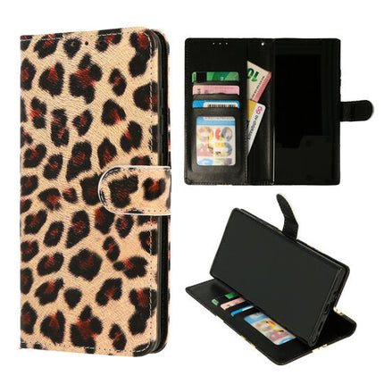 Cases iPhone 14 Pro Max hoesje Bookcase Print - Luipaard