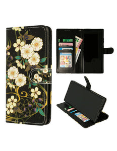 TF Cases iPhone 14 Pro Hülle Bookcase Print – Blumen Gelb