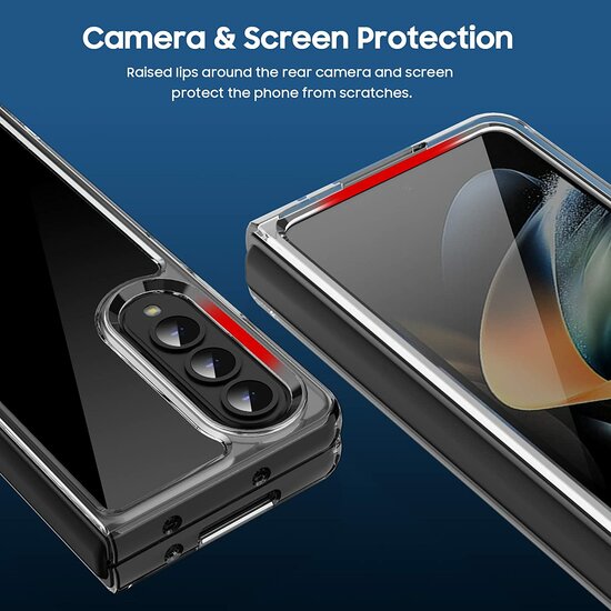 Samsung Z Fold 4 Hülle Crystal Clear 360° Silikonhülle Transparent