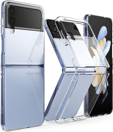Samsung Galaxy Z Flip 4 hoesje Crystal Clear 360° Silicone Case Transparant