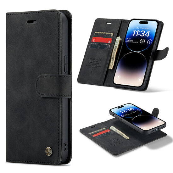 iPhone 14 case 2-in-1 magnet case black wallet case