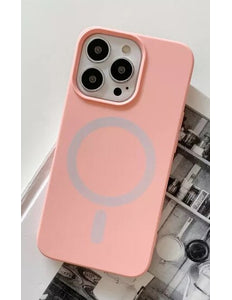 iPhone 14 Plus Hoesje roze kleur Magnetic MagSafe Case