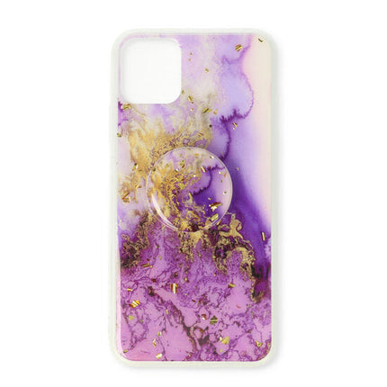 Samsung Galaxy S20 case Printed Kickstand Back cover Marble Purple