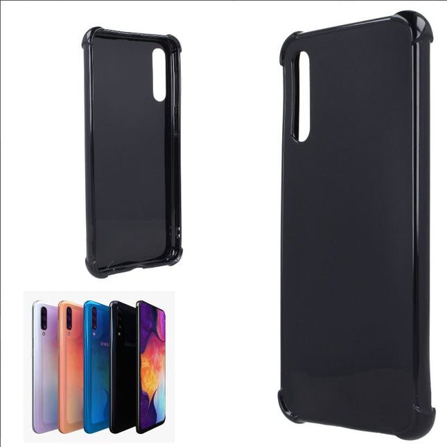 Samsung Galaxy A42 case black anti-shock soft back cover case
