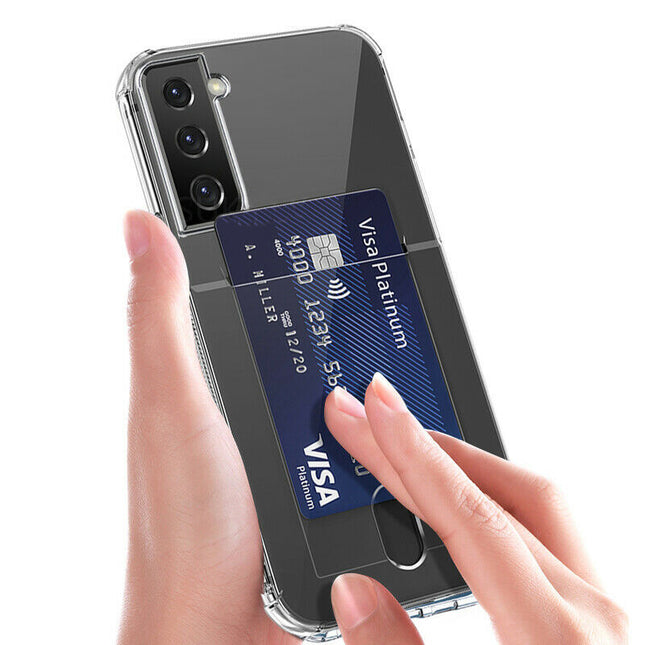 Transparente TPU-Hülle für Samsung Galaxy S22 Plus mit Kartenfach