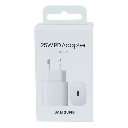 Original Samsung 25W Netzteil Schnelllade-USB-C-Adapter Weiß 