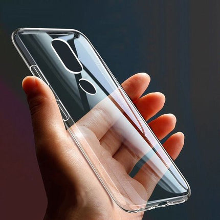 Transparente Schutzhülle für Nokia-Telefone, weiche, dünne Rückseite, transparente, transparente Silikonhülle mit Stoßstange