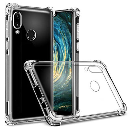 Huawei P20 Lite antishock hoesje achterkant doorzichtig transparant anti-stoot backcover case