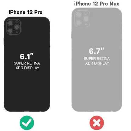 iPhone 12 / 12 Pro OtterBox Streamlined Soft Fall Protection Folio Case, Strada Via Series, Black