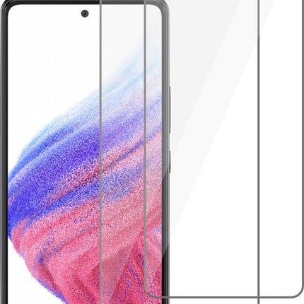 2x volledig gelijmd gehard glas Samsung Galaxy S23 9H volledig scherm gehard glas met zwarte rand
