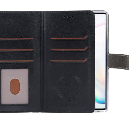 iPhone Xs Max hoesje boekcase met 6 ruimte voor pasjes wallet case cover 