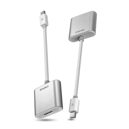 Mini DisplayPort to HDMI Adapter Full HD Beeldkwaliteit Audio Support Plug & Play Zilver