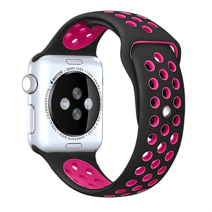 Smartwatch Premium schwarz / rosa Apple Watch Series 1-8 / SE - 38/40/41 mm 