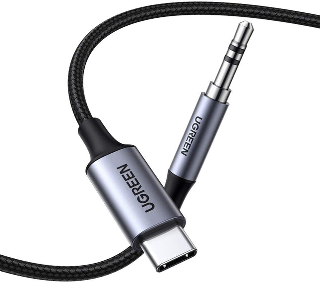 UGreen USB C to 3.5mm Audio Jack cable with DAC chip - 1 meter - HiFi sound - Suitable for Samsung and Apple devices