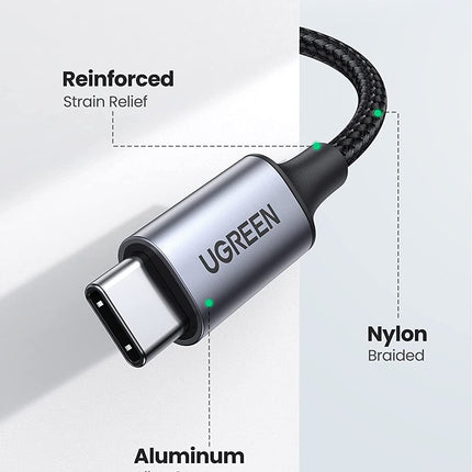 UGreen USB-C-auf-3,5-mm-Audio-Klinkenkabel mit DAC-Chip – 1 Meter – HiFi-Sound – geeignet für Samsung- und Apple-Geräte