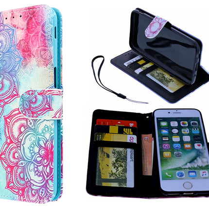 iPhone 11 Pro Max hoesje Mandala print mapje- Wallet Case