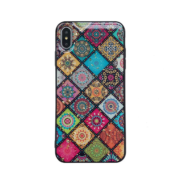 iPhone X / iPhone Xs case back mix design print protection cover Shockproof Case 