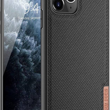 iPhone 11 Pro Max case black Dux Ducis Fino case covered with nylon material