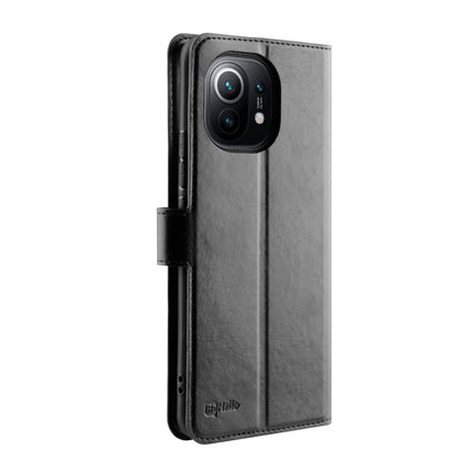 Xiaomi Mi 11 telefoon hoesje mapje wallet case boekcase zwart cover
