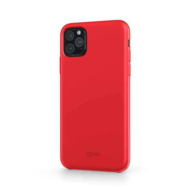 iPhone 11 Pro Silikonhülle, rote Rückseite