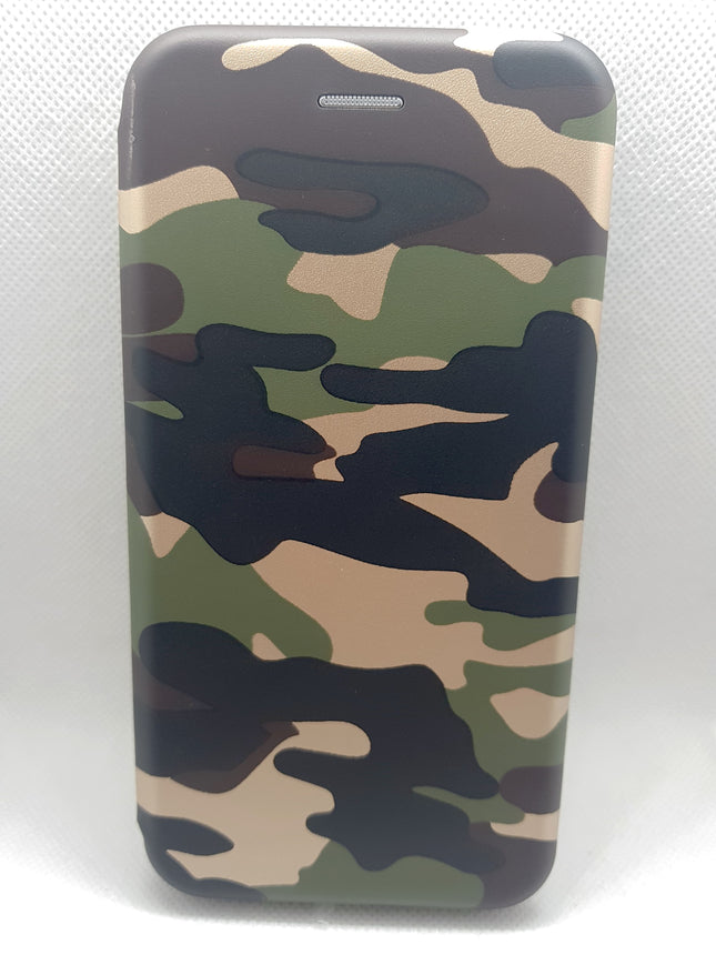 iPhone 7 plus/ 8 Plus book case army print - army military - Wallet print case