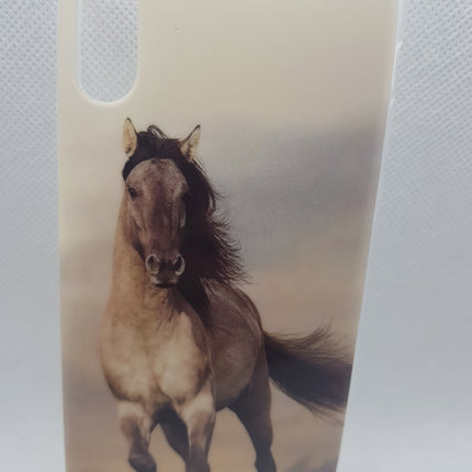 iPhone X / iPhone Xs hoesje achterkant paard print zacht sillicone case