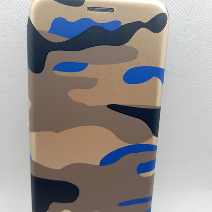 iPhone X / iPhone Xs hoesje leger print - army militair - Wallet print case