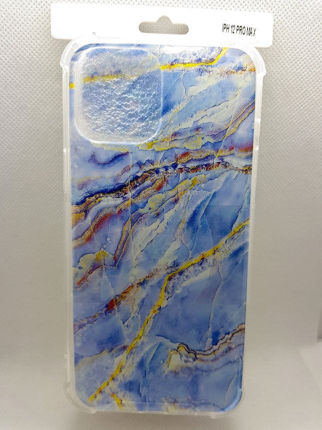 iPhone 12 Pro Max hoesje achterkant antishock steen marmar hart van ocean fashion leuke mooie case