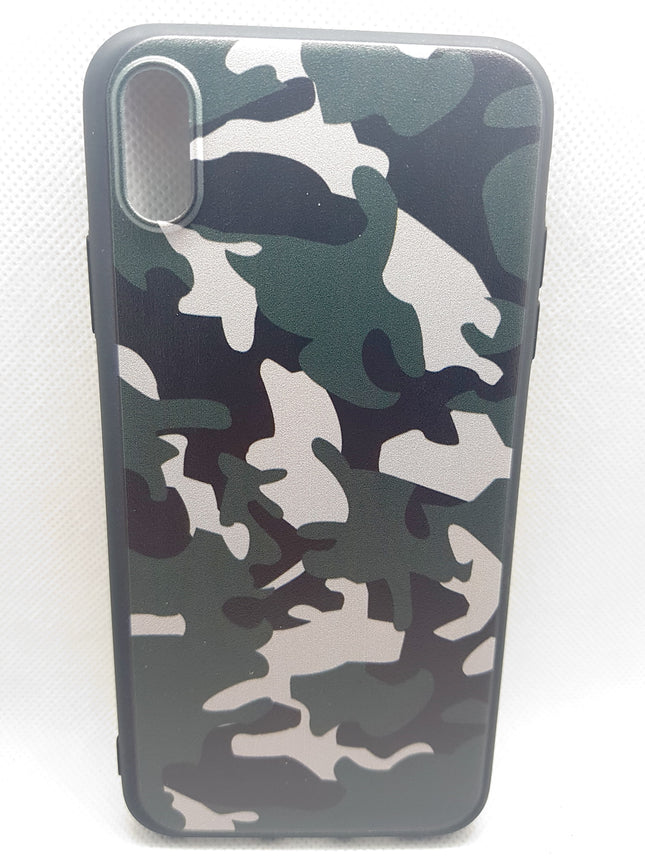 iPhone Xs Max-Hülle mit Armeedruck – Rückseite der Armee-Militärhülle
