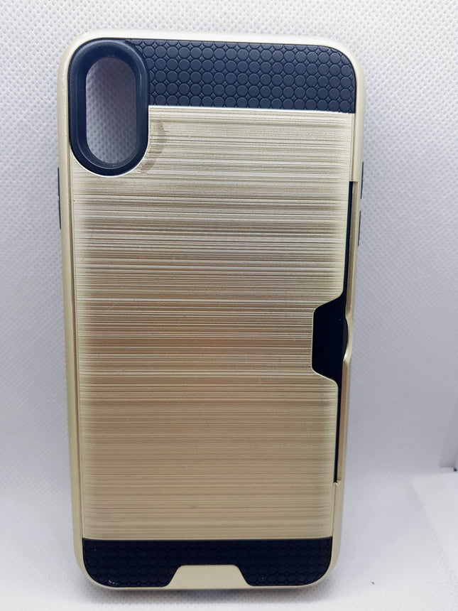 iPhone Xs Max case back gold with card space back cover