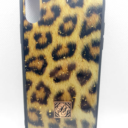 iPhone Xs Max Hülle Rückseite Mode Tiger Leopard Panther Design Print Hülle Rückseite