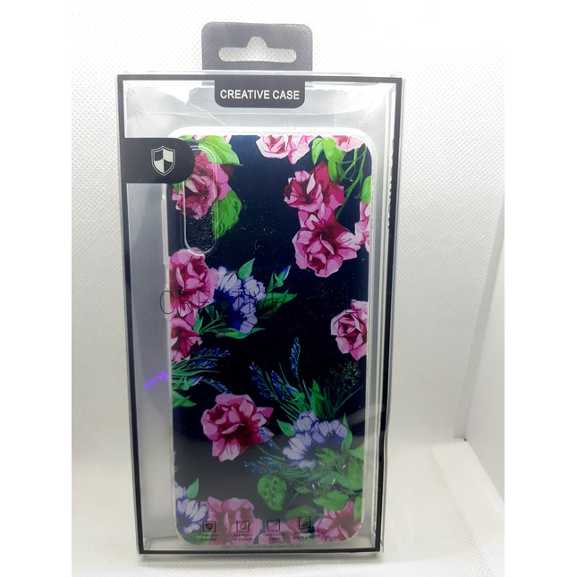 Samsung Galaxy A50 Hülle Rückseite Mode Blumen Hülle Rückseite