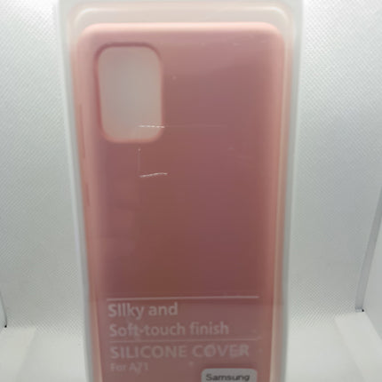 Samsung Galaxy A71 Hülle Rückseite Silikonhülle einfarbig