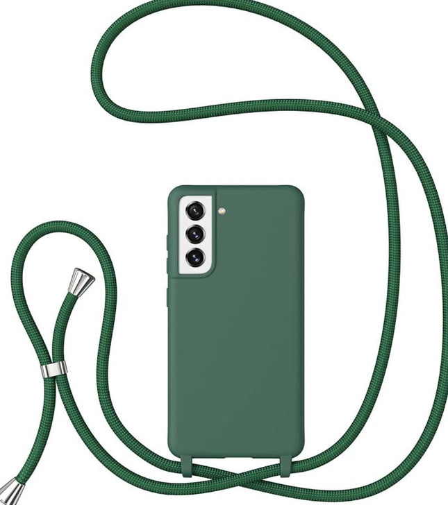 Samsung Galaxy S23 Ultra case Silicone with cord green