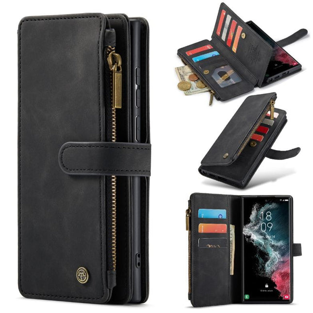 Samsung Galaxy S23 Plus case wallet with zipper black
