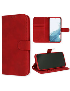 Samsung Galaxy S23 Ultra Hülle Wallet Book Case Rot