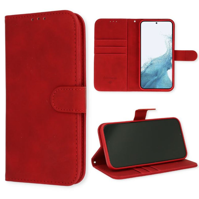 Samsung Galaxy S23 Ultra Hülle Wallet Book Case Rot